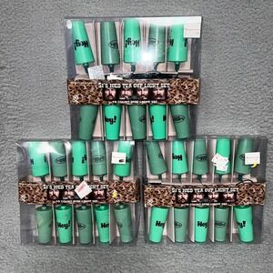 NIB Duck Dynasty Lot of 3 Si's Iced Tea Cup Light Set 10 Count Mini String Light
